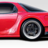 Duraflex 1993-1997 Mazda RX-7 Duraflex Bossen Wide Body Rear Fender Flares- 2 Piece