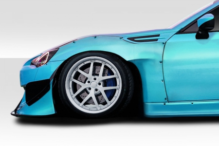 Duraflex 2013-2020 Scion FR-S Toyota 86 Subaru BRZ Duraflex Widebody GT500 V3 Front Fenders – 2 Piece