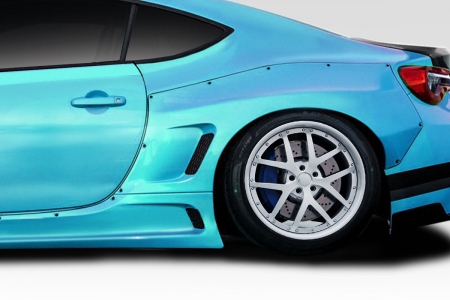 Duraflex 2013-2020 Scion FR-S Toyota 86 Subaru BRZ Duraflex Widebody GT500 V3 Rear Fender Flares – 2 Piece