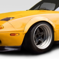 Duraflex 1990-1997 Mazda Miata Duraflex Rocket Wide Body Front Fender Flares – 4 Piece