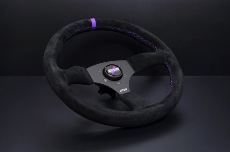 DND Performance 350MM Alcantara Touring Wheel – Purple Stitch