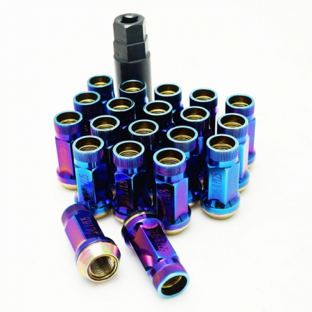 Muteki SR45R OPEN END Lug Nuts – Burned Blue – 12X 1.5