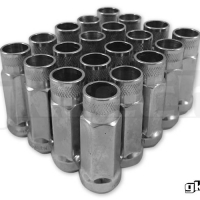 GKTech M12 x 1.5 Open End Lug Nuts – Silver