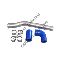 CX Racing Aluminum Radiator Water Hard Pipe Kit For 89-98 240SX S13 S14 1JZ 2JZ