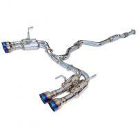 Invidia 08-14 Subaru WRX Hatchback Gemini Single Layer Titanium Tip Cat-back Exhaust