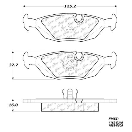 StopTech Performance Sport Rear Brake Pads – 1984-1991 BMW 3 Series (E30), 1982-1988 BMW 5 Series (E28), 1982-1989 BMW 6 Series (E24), 1981-1986 BMW 7 Series (E23)