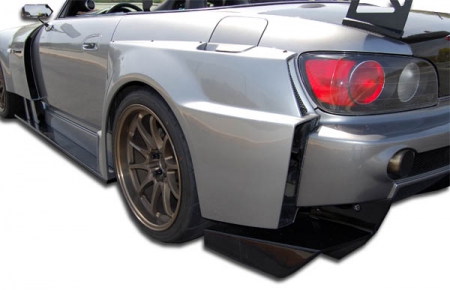 Duraflex 2000-2009 Honda S2000 AM-S Wide Body Rear Fender Flares – 2 Piece