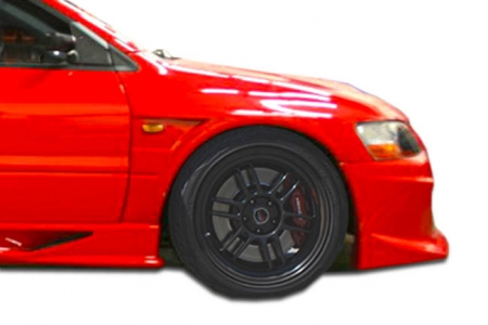 Duraflex 2003-2006 Mitsubishi Lancer Evolution 8 9 VT-X Wide Body Front Fenders – 2 Piece