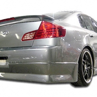 Duraflex 2003-2004 Infiniti G Sedan G35 GT Competition Rear Lip Under Spoiler Air Dam – 1 Piece