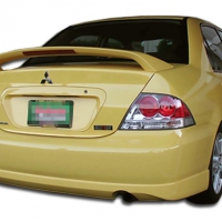 Duraflex 2004-2007 Mitsubishi Lancer Rally Rear Lip Under Spoiler Air Dam – 1 Piece