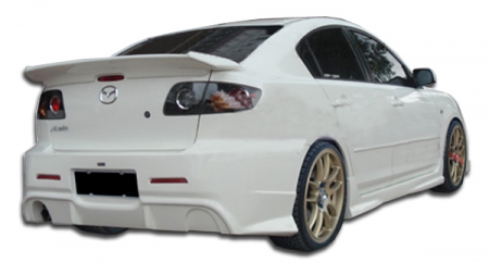 Duraflex 2004-2009 Mazda 3 4DR I-Spec Rear Bumper Cover – 1 Piece