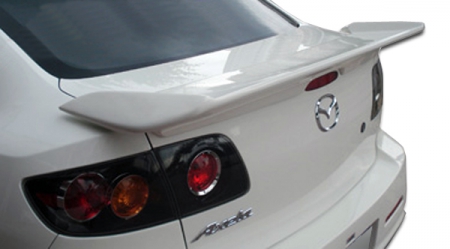 Duraflex 2004-2009 Mazda 3 4DR I-Spec Wing Trunk Lid Spoiler – 1 Piece