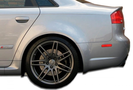 Duraflex 2006-2008 Audi A4 S4 B7 4DR RS4 Wide Body Rear Fender Flares – 2 Piece