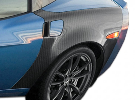 Duraflex 2005-2013 Chevrolet Corvette C6 Carbon Creations ZR Edition Rear Fenders – 2 Piece