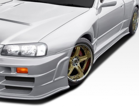 Duraflex 1989-1994 Nissan Skyline 2DR R32 R324 Conversion Front Fenders – 2 Piece