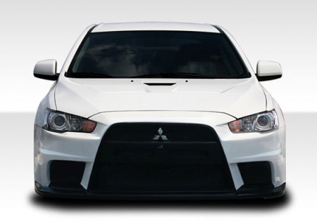 Duraflex 2008-2017 Mitsubishi Lancer Evo X Look Front Bumper Cover – 1 Piece