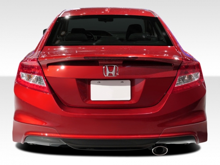 Duraflex 2012-2013 Honda Civic Si 2DR H-Sport Rear Add Ons Spat Bumper Extensions – 2 Piece