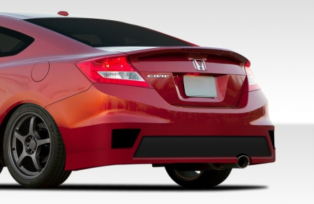 Duraflex 2012-2013 Honda Civic 2DR Bisimoto Edition Rear Bumper Cover – 1 Piece