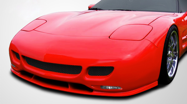 Duraflex 1997-2004 Chevrolet Corvette C5 Couture Urethane TS Edition Front Lip Under Spoiler Air Dam – 1 Piece