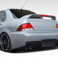 Duraflex 2002-2003 Mitsubishi Lancer Evo X Look Rear Bumper Cover – 1 Piece