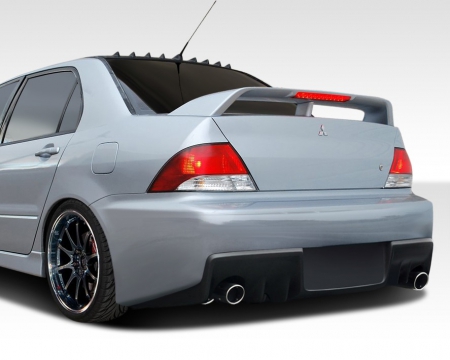 Duraflex 2002-2003 Mitsubishi Lancer Evo X Look Rear Bumper Cover – 1 Piece