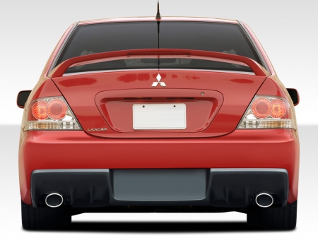 Duraflex 2004-2007 Mitsubishi Lancer Evo X Look Rear Bumper Cover – 1 Piece (S)