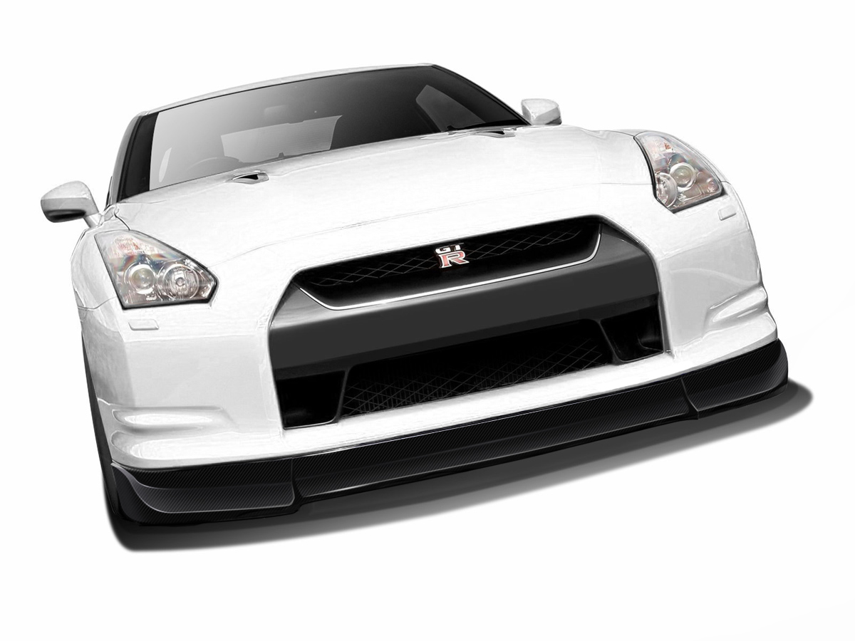 Duraflex 2009-2011 Nissan GT-R R35 Carbon AF-2 Front Add-On Spoiler ( CFP ) – 1 Piece