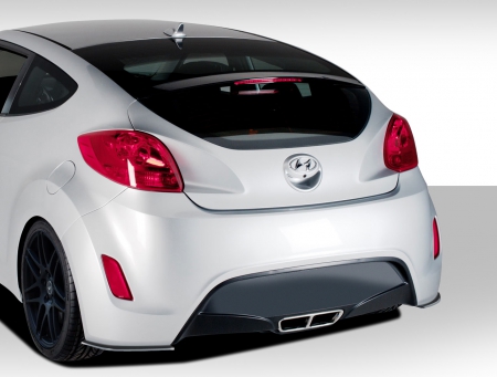 Duraflex 2012-2017 Hyundai Veloster GT Racing Rear Splitters – 2 Piece