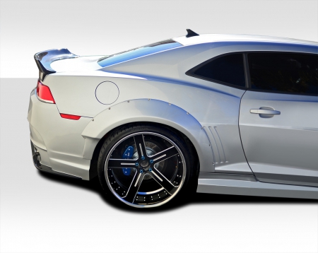 Duraflex 2010-2015 Chevrolet Camaro Wide Body GT Concept Rear Fender Flares – 2 Piece