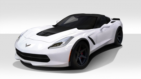 Duraflex 2014-2019 Chevrolet Corvette C7 ZR-C Fender Flares – 4 Piece