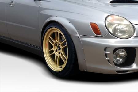 Duraflex 2002-2003 Subaru Impreza WRX 4DR Race Front Fender Flares – 4 Piece