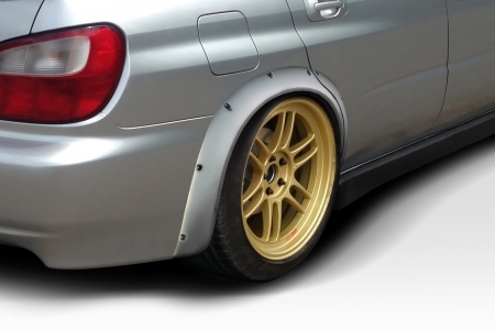 Duraflex 2004-2007 Subaru Impreza WRX 4DR Race Rear Fender Flares – 4 Piece