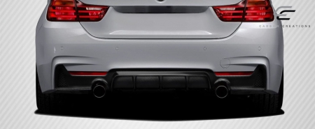 Duraflex 2014-2020 BMW 4 Series F32 Carbon Creations DriTech M Performance Look Rear Diffuser – 1 Piece