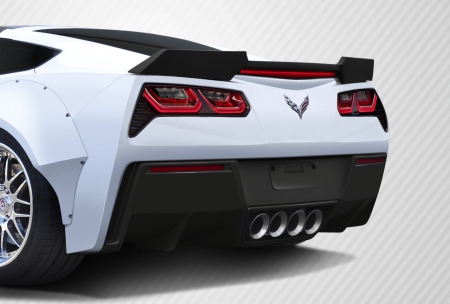 Duraflex 2014-2019 Chevrolet Corvette C7 Carbon Creations DriTech GT Concept Rear Diffuser – 2 Piece