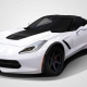 Duraflex 2014-2019 Chevrolet Corvette C7 Gran Veloce Wide Body Rear Fender Flares- 2 Piece