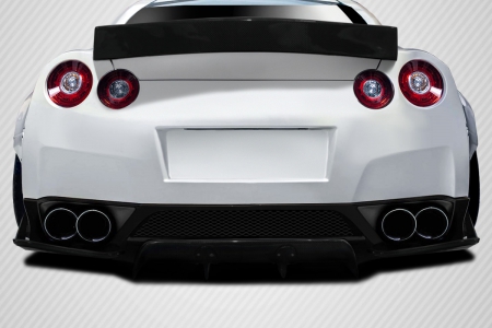 Duraflex 2009-2016 Nissan GT-R R35 Carbon Creations LBW Rear Diffuser / Splitters – 3 Piece