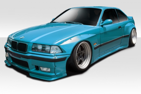 Duraflex 1992-1998 BMW 3 Series M3 E36 2DR Duraflex Circuit Wide Body Kit – 8 Piece