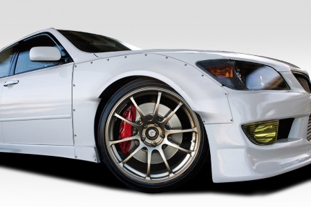 Duraflex 2000-2005 Lexus IS Series IS300 RBS Front Fender Flares – 2 Piece