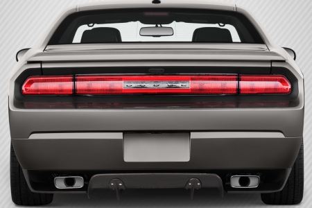 Duraflex 2008-2014 Dodge Challenger Carbon Creations Circuit Rear Diffuser – 3 Piece