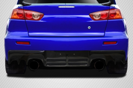 Duraflex 2008-2015 Mitsubishi Lancer Evo X Carbon Creations DriTech OEM Look Rear Diffuser – 1 Piece