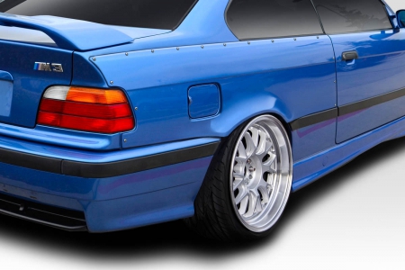 Duraflex 1992-1998 BMW 3 Series M3 E36 2DR C Spec Rear Fender Flares – 2 Piece