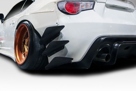 Duraflex 2013-2020 Scion FR-S Toyota 86 Subaru BRZ GT500 V3 Rear Bumper Canards – 6 Piece