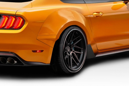 Duraflex 2015-2020 Ford Mustang Couture Grid Wide Body Rear Fender Flares – 4 piece