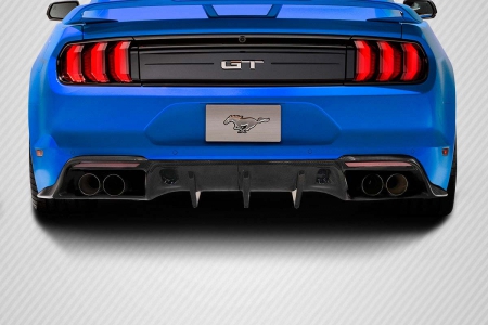 Duraflex 2018-2020 Ford Mustang Carbon Creations Grid Rear Diffuser – 1 Piece