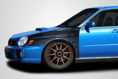 Duraflex 2002-2003 Subaru Impreza WRX STI Carbon Creations GT Concept Fenders – 2 Piece