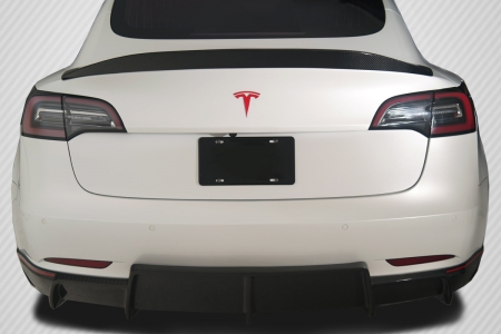 Duraflex 2018-2020 Tesla Model 3 Carbon Creations GT Concept Rear Wing Spoiler – 1 Piece