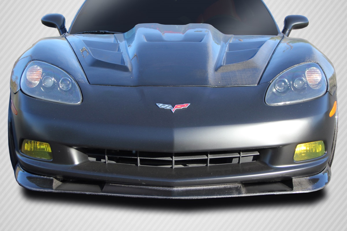 Duraflex 2005-2013 Chevrolet Corvette C6 Carbon Creations ZR Front Lip Splitter – 3 Piece ( Base Model)