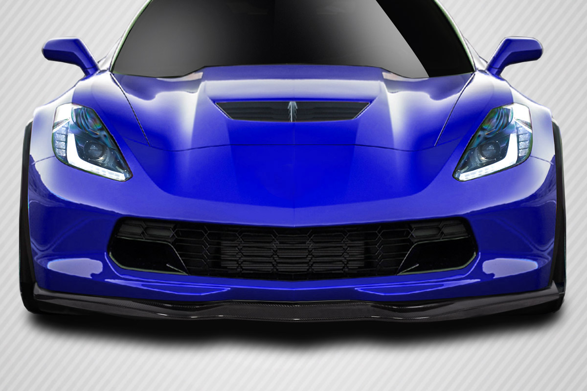 Duraflex 2014-2019 Chevrolet Corvette C7 Carbon Creations GMX Front Lip Splitter – 1 Piece ( Base Model )