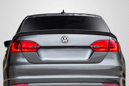 Duraflex 2011-2014 Volkswagen Jetta Carbon Creations R Look Rear Wing Trunk Lid Spoiler – 3 Piece