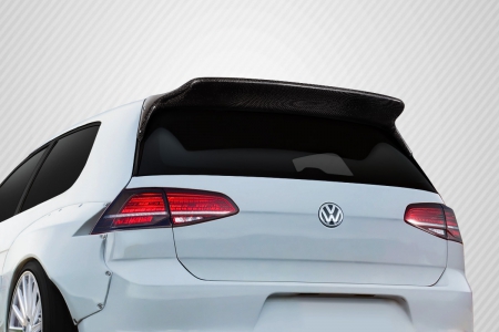 Duraflex 2015-2019 Volkswagen Golf / GTI Carbon Creations TKO RBS Roof Wing Spoiler – 1 Piece